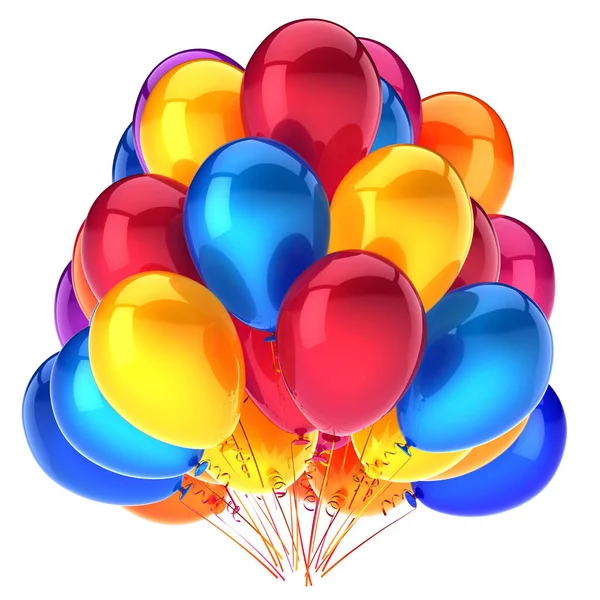 helium balloon bunch colorful party birthday decoration