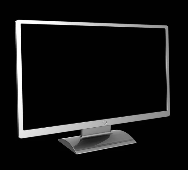 Dator Lcd monitor tom skärm enkel plasma Tv set — Stockfoto