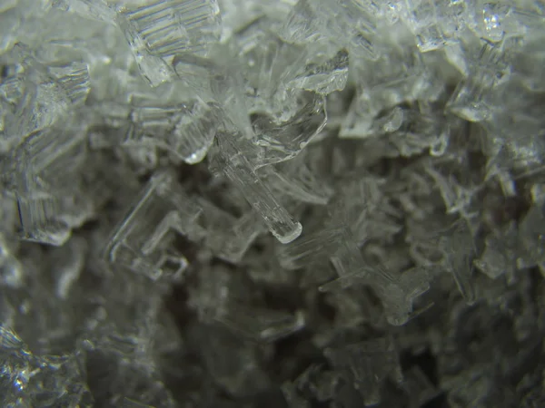 Eiskristalle Aus Nächster Nähe — Stockfoto