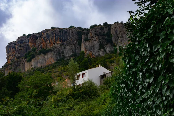 Calar Stone Vápencová Hora Vesnici Benizar Moratalla Španělsko — Stock fotografie