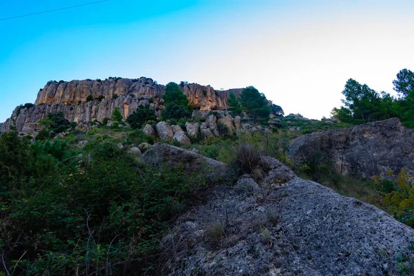 Calar Stone Uma Montanha Pedra Calcária Aldeia Benizar Moratalla Espanha — Fotografia de Stock