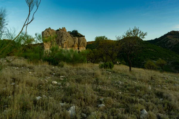 Benizar Castle Een Icoon Van Dit Moratalla Dorp Spanje — Stockfoto