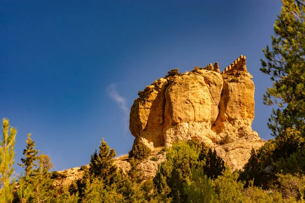 Castillo Benizar Icono Este Pueblo Moratalla España Imagen De Stock