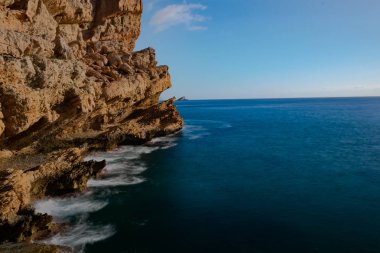 Alicante 'deki Benidorm uçurumları (İspanya)