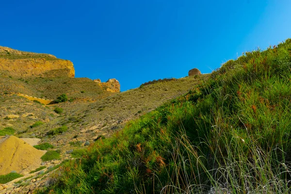 Kliffen Benidorm Alicante Spanje — Stockfoto