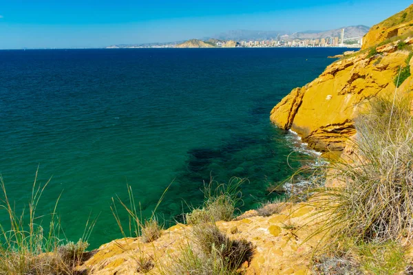 Cliffs Benidorm Alicante Spain — Stock Photo, Image