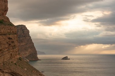 Alicante 'deki Benidorm Kayalıkları (İspanya)