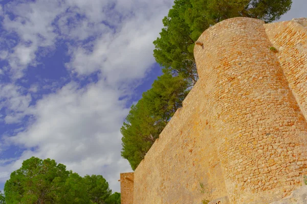 Denia Castle Een Icoon Van Stad Moet Een Bezoek Brengen — Stockfoto