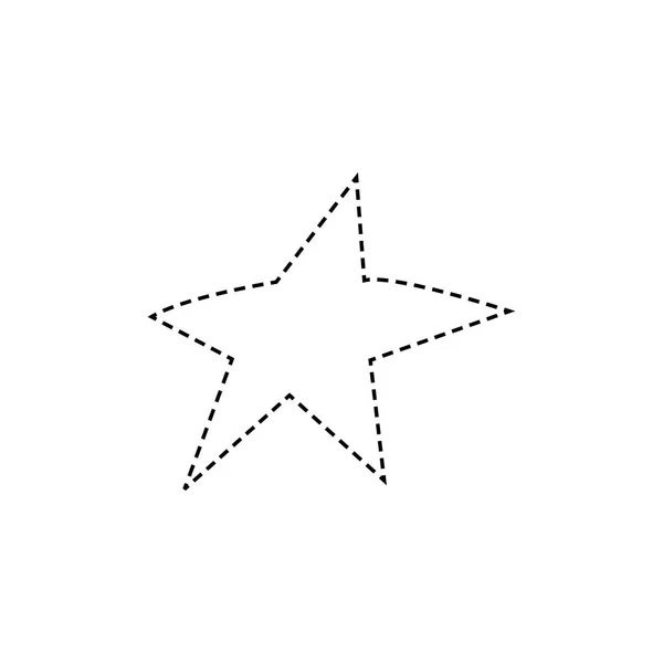 Смугастий Стиль Піктограми Лінії Зірки Сток Векторні Ілюстрації — стоковий вектор