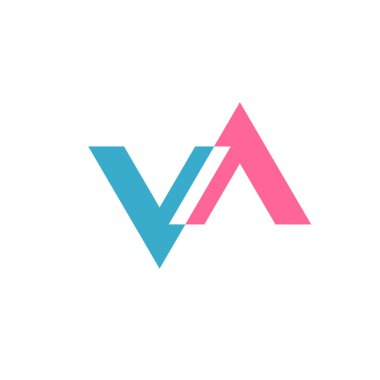 Gazi harfi logosu. Stok vektör illüstrasyonu beyaz arkaplanda izole edildi