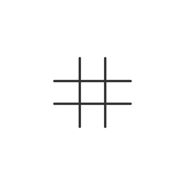 Vector Noughts Crosses Tic Tac Toe Competition Template Tic Tac — Stock Vector