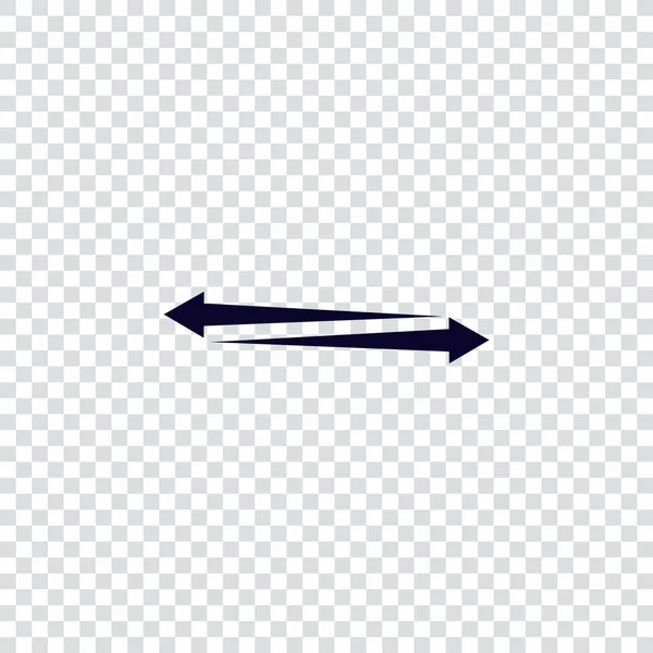 Ikona Šipek Vlevo Vpravo Symbol Šípů Stock Vektorové Ilustrace Izolované — Stockový vektor