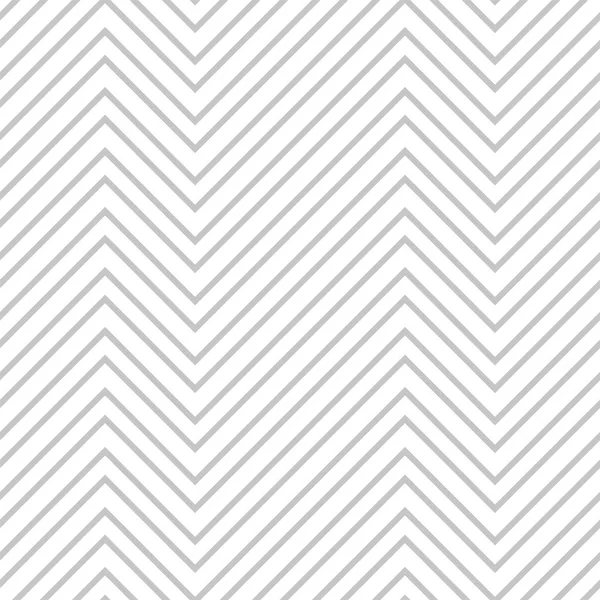 Sederhana pola zigzag. Tekstur geometris putih dan abu-abu - latar belakang vektor - Stok Vektor