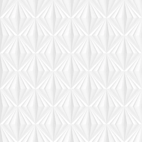 Texture géométrique blanche. Fond décoratif sans couture . — Image vectorielle