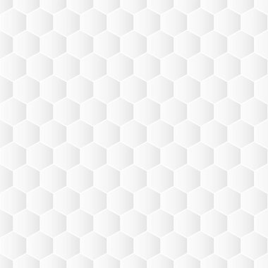 Beyaz dekoratif geometrik doku. Dikişsiz altıgen desen