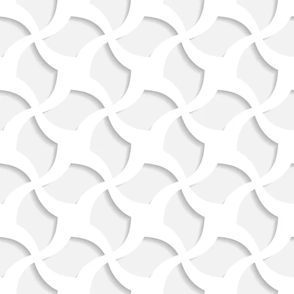 White 3d seamless texture - similar to paper origami. Decorative vector background — Stock Vector