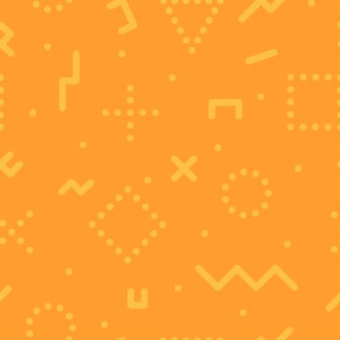 Vektör Dikişsiz trendy desen - renkli tasarım, moda 80-90'lı yılların. Geometrik şekillerle parlak arka plan