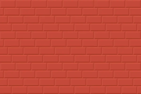 Τοίχο απρόσκοπτη υπόβαθρο - τούβλο υφή. Κόκκινο γεωμετρικά επαναλήψιμες σχεδιαστικές — Διανυσματικό Αρχείο