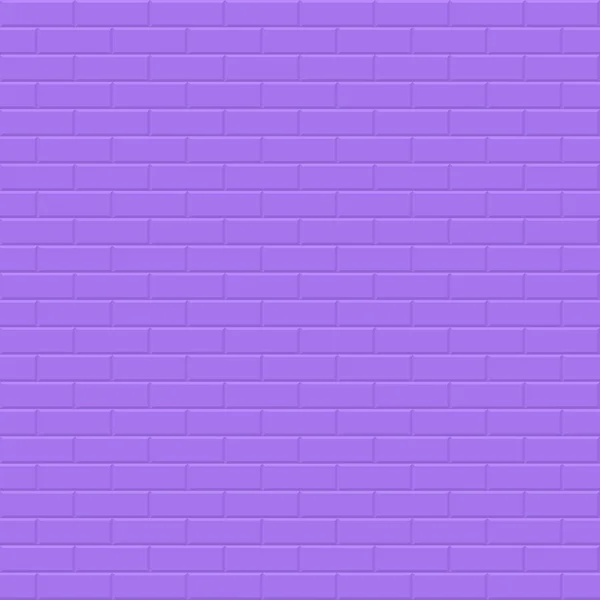 Muur naadloze achtergrond - baksteen textuur. Violet geometrisch herhaalbare ontwerp — Stockvector