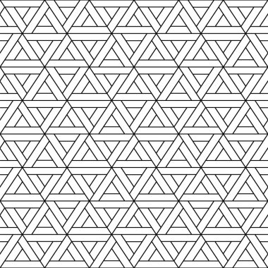 Vector seamless triangle pattern - geometric design. Abstract trendy background. Grid creative texture. clipart svg vector 