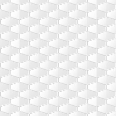 Arka ışık geometrik plan. Sorunsuz trendy mozaik beyaz ve gri doku. Seramik yinelenebilir zarif desen