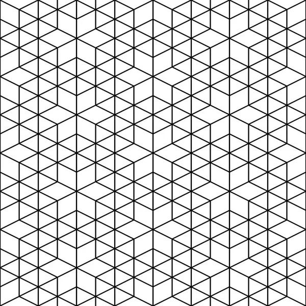 Векторный бесшовный геометрический узор - творческий орнаментальный дизайн. Модный линейный фон. Декоративная клеточная текстура — стоковый вектор