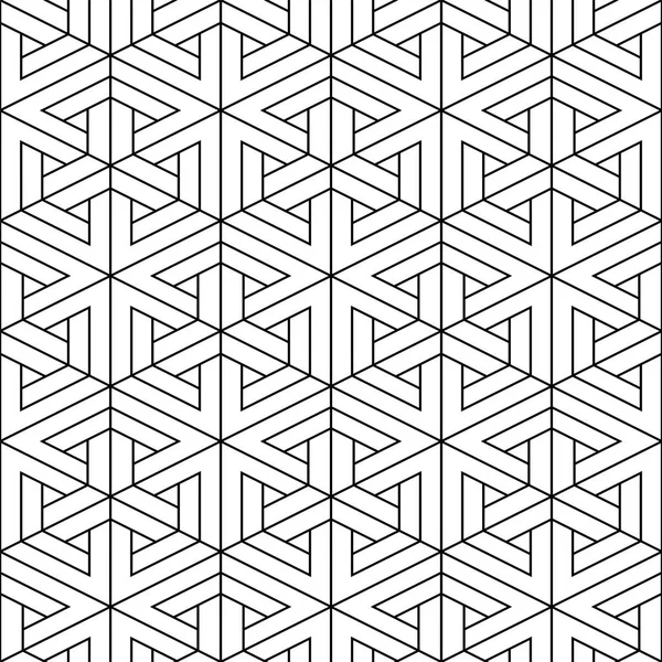 ベクターのシームレスの幾何学模様 - 装飾的なデザイン。抽象的な創造的な背景。リニア ボリューム テクスチャ — ストックベクタ