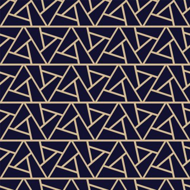 Lüks dikişsiz süs deseni - geometrik zengin tasarım. Vektör dekoratif arka plan - yaratıcı üçgen doku