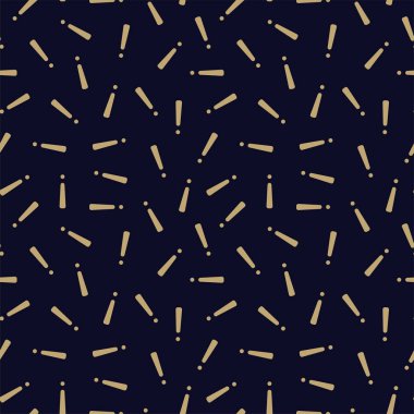 Vektör dikişsiz şık desen - memphis tasarım, moda 80 - 90s. Koyu dekoratif arka plan