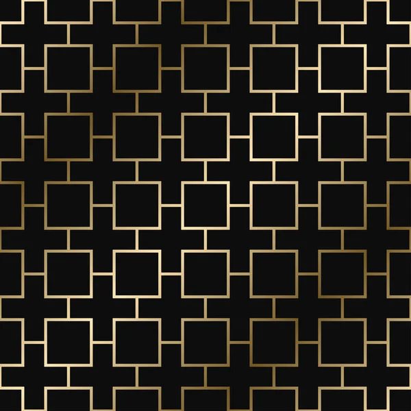 Vector geometric decorative pattern - seamless luxury gold gradient design. Rich ornamental background. — Stock Vector