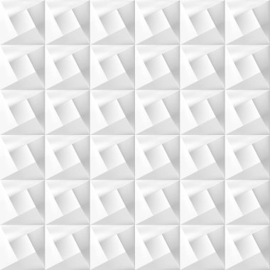 Geometrik karo seramik doku - dikişsiz dekoratif arka plan. 3d çağdaş tasarım