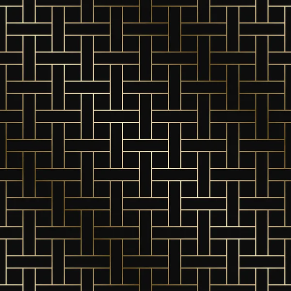 Vector eenvoudige geometrische patroon-naadloze luxe gouden gradiënt ontwerp. Rijke eindeloze achtergrond — Stockvector