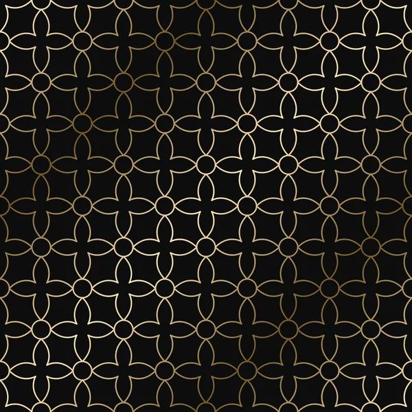 Vektor art deco geometrickým vzorem - bezešvá luxusní zlaté přechodu design. Rich nekonečné okrasné pozadí — Stockový vektor