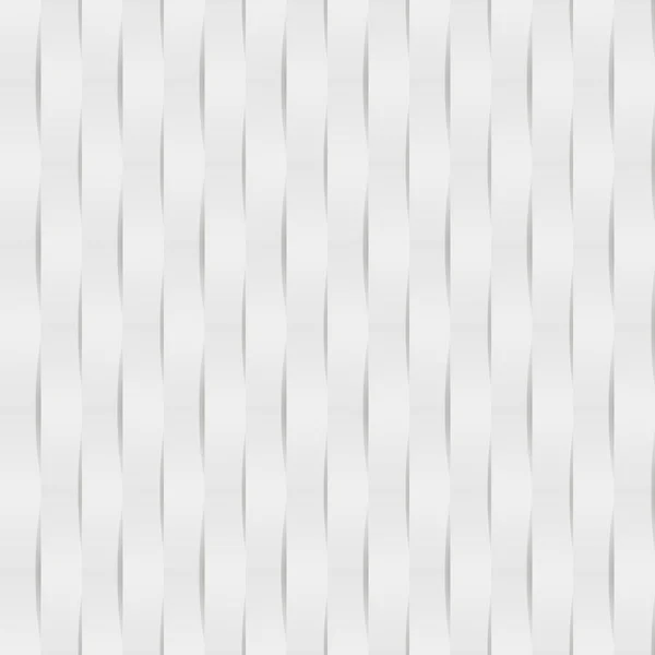 Kreative nahtlose einfache wellenförmige Illusionstextur. weiße und graue abstrakte dekorative Hintergrund — Stockvektor