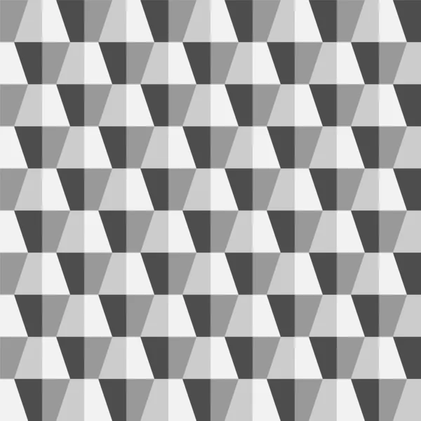 Creative seamless polygonal 3d pattern - repeatable geometric design. White and grey texture. Abstract trendy background — Stock Vector