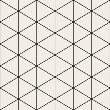 Geometrik dikişsiz üçgen desen - minimalist tasarım. Soyut trendy basit arka plan. Izgara çokgen doku