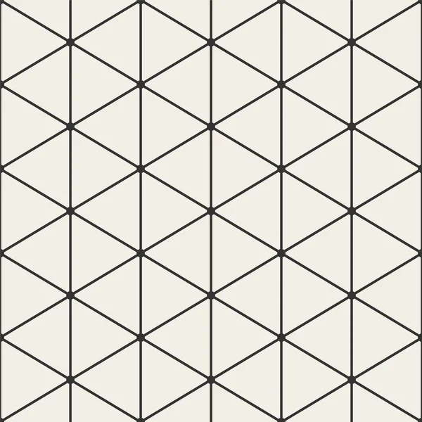 Geometrisches nahtloses Dreiecksmuster - minimalistisches Design. abstrakte trendige einfache Hintergrund. Gitter polygonale Textur — Stockvektor
