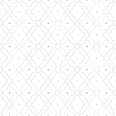 Yaratıcı dikişsiz süs geometrik desen. Izgara tekrarlanabilir vintage arka plan - gri zarif minimalist tasarım.