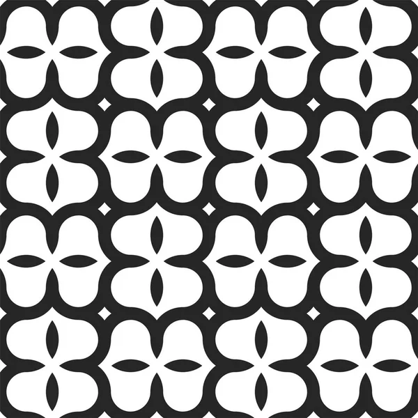 Vector seamless creative pattern. Endless grid stylish background. Simple white and black texture — Stock Vector