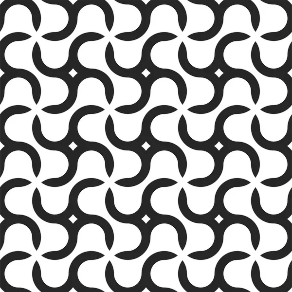 Moderne naadloze geometrische patroon met creatieve vormen. Eindeloze monochrome achtergrond. Zwart-wit stijlvolle textuur — Stockvector