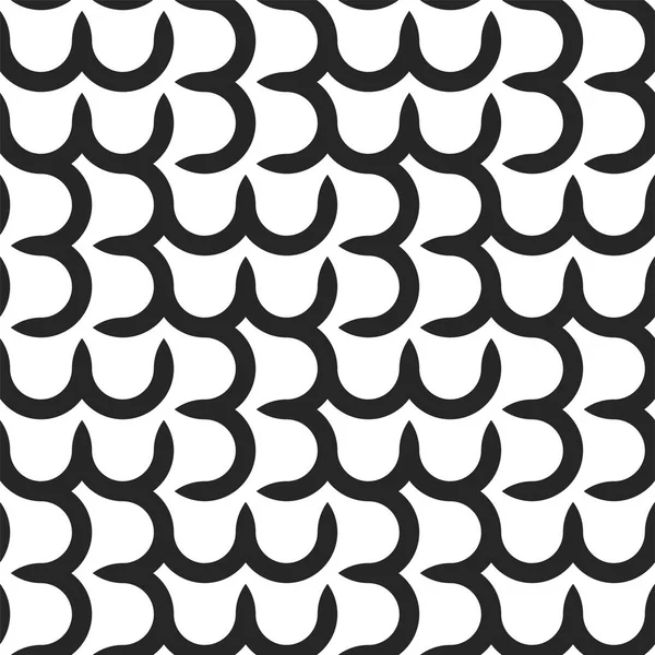 Patrón geométrico sin costura vectorial. Diseño gráfico simple - fondo monocromo infinito abstracto . — Archivo Imágenes Vectoriales