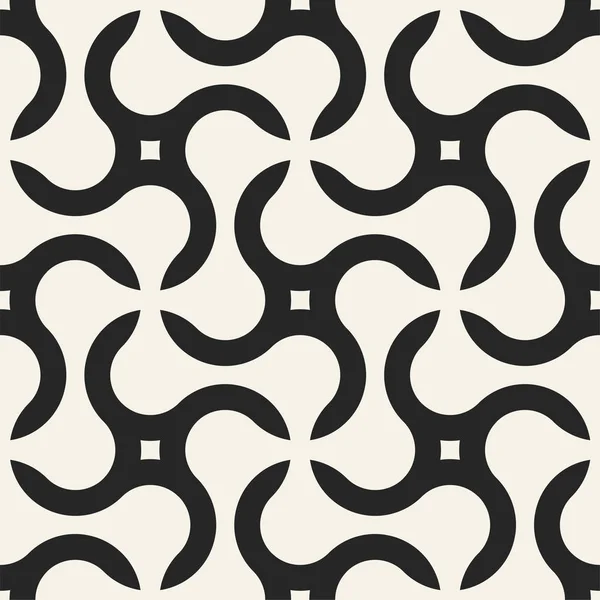 Vector seamless geometric modern pattern with creative shapes. Endless monochrome background. — Stock Vector