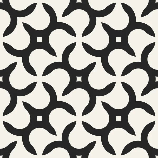 Vector seamless geometric pattern. Endless stylish monochrome background. Creative repetitive design — Stock Vector