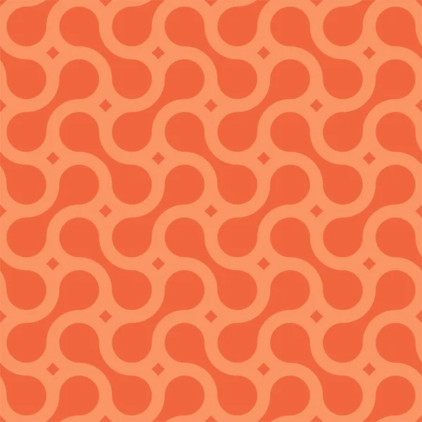 Vektor sömlösa geometriska mönster-modern orange snygg textur med kreativa former. Enkel grafisk design-abstrakt oändlig ljus bakgrund — Stock vektor