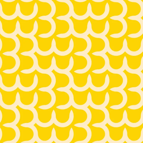 創造的なシームレスな幾何学的パターン。明るいグラフィックデザイン - 抽象的な無限の黄色の背景 — ストックベクタ