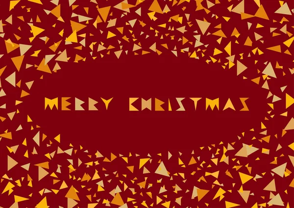 Веселое рождественское красочное прикрытие. Праздничная рамка с мозаичными многоугольниками. С Новым 2020 годом . — стоковый вектор