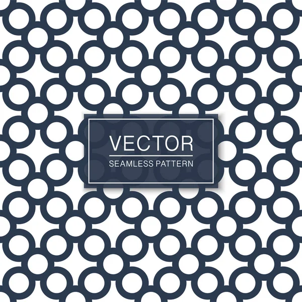 Padrão geométrico sem costura simples. Textura simétrica azul e branca - fundo minimalista vetorial — Vetor de Stock