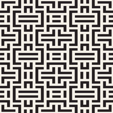 Vektörsüz geometrik desen. Mod çizgili doku. Tekrarlanabilir yaratıcı soyut dijital tekno arkaplan