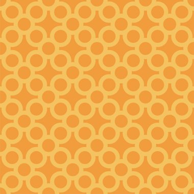 Colorful seamless geometric pattern. Bright symmetric texture - vector minimalistic orange background