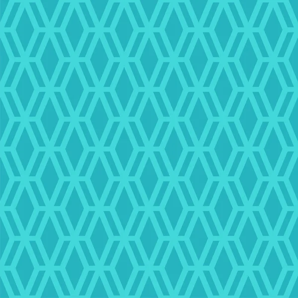Bezszwowy, geometryczny sześciokątny wzór siatki - jasna symetryczna faktura. Proste wektor niebieski tło — Wektor stockowy